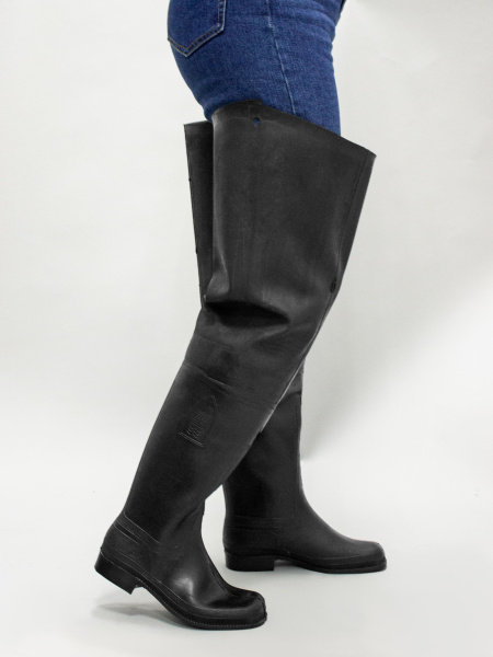 Сапоги рыбацкие резиновые (черный)