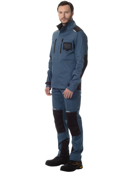 Костюм ПАЛЕРМО с БР (серый/черный)