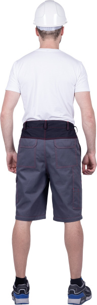 Брюки ХАЙ-ТЕК SAFETY (серый/чёрный/красный)