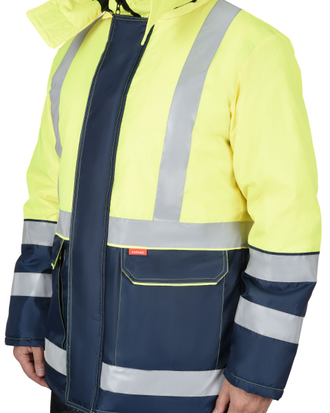 Куртка СИРИУС-ТЕРМИНАЛ СОП зимняя (синий/лимонный)