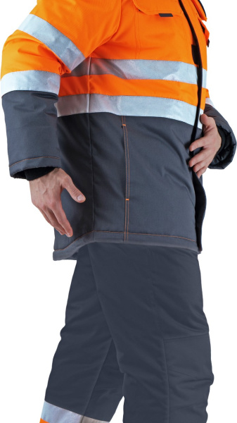 Костюм РЕФЛЕКТ-2 зимний I-III клим.пояс с ПК (оранжевый/серый)