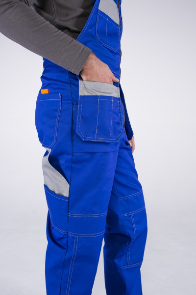 Костюм СОЮЗ-ПРОФЕССИОНАЛ-2 с ПК (васильковый/св.серый/оранжевый)