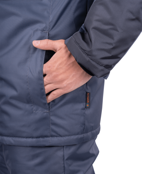 Куртка РОУД зимняя (т.серый/черный)