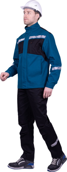 Куртка СТРОНГ (бирюзовый/черный)