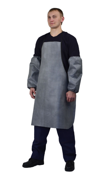 Фартук прорезиненный (серый)