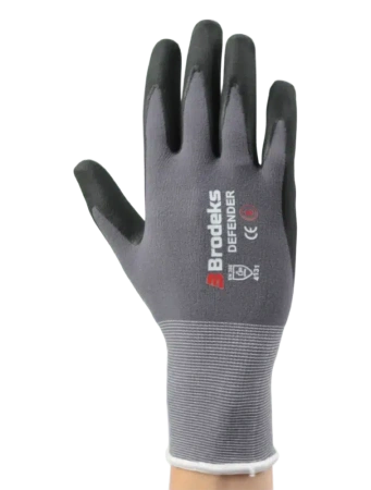 Перчатки с нитриловым покрытием Brodeks Defender G-22 (серый)