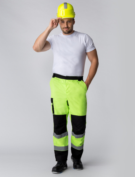 Костюм ДОРОЖНИК С-1 (лимонный/черный)