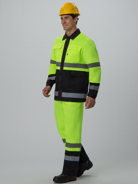 Костюм ДОРОЖНИК с ПК (лимонный/черный)