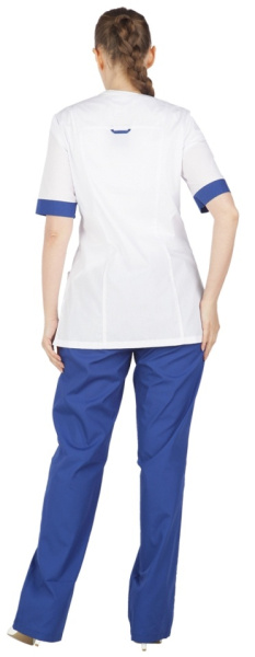 Костюм АНЮТА женский с БР (белый/синий)