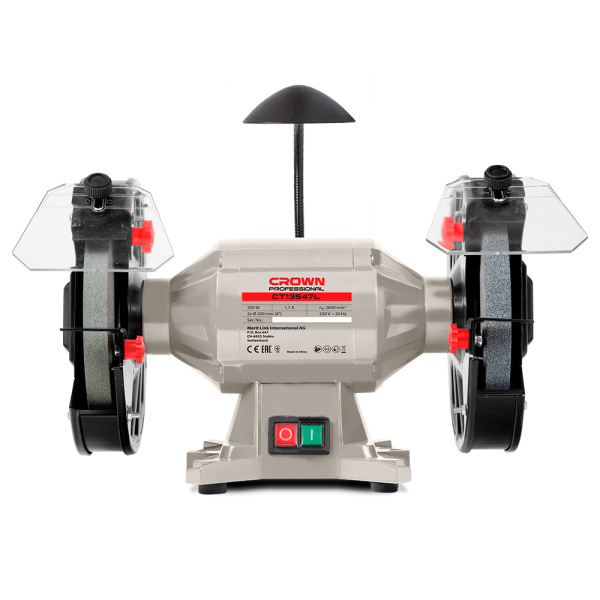 Точильный станок CROWN CT13547L 350Вт 2840об/мин 200/200мм