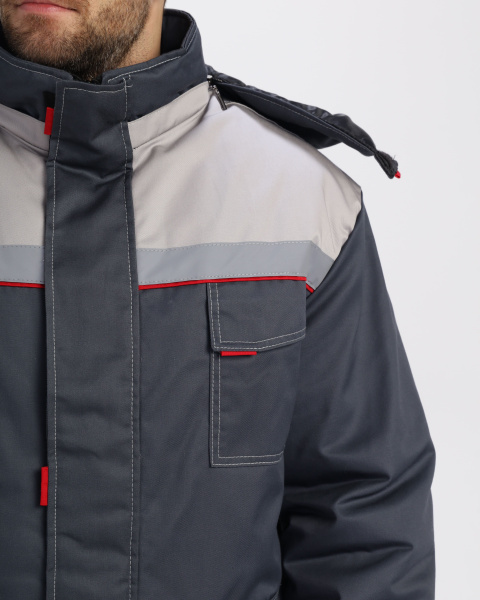 Костюм ФАВОРИТ-1 IMP зимний с БР (т.серый/св.серый)