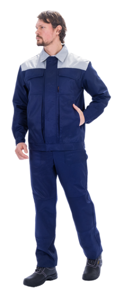 Костюм ТЕХНИК 2 с ПК (т.синий/серый)
