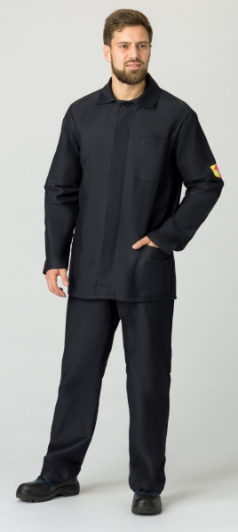 Костюм МОЛЕСКИН с ОП-пропиткой ТУ с БР (черный)