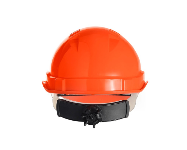 Каска ЕЛАНПЛАСТ ЕВРОПА-ЛЮКС с храповником (оранжевый)
