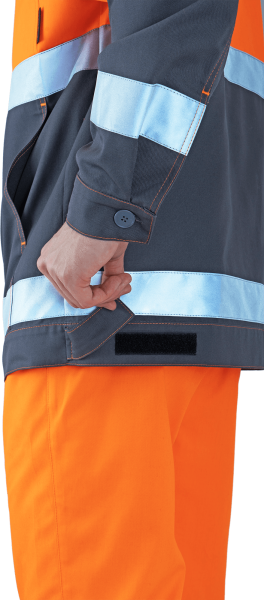 Костюм РЕФЛЕКТ-2 сигнальный с ПК (оранжевый/серый)