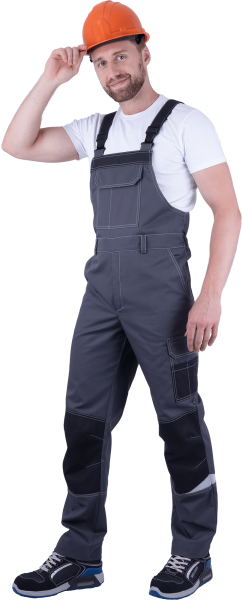 Полукомбинезон ТУРБО SAFETY (серый/т.серый)