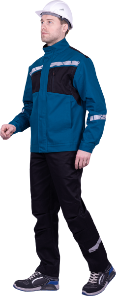 Куртка СТРОНГ ИМПОРТ (бирюзовый/черный)