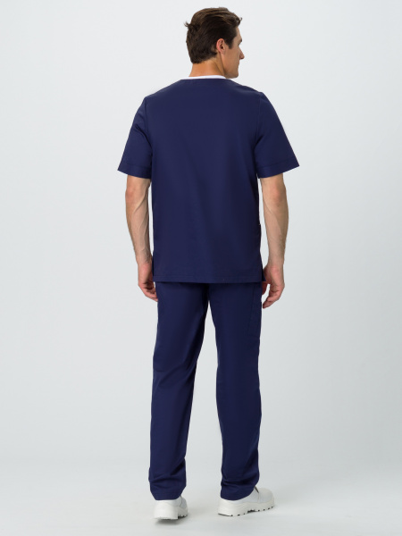 Костюм MEDLINE СИМПЛ-001 с БР (т.синий/бежевый)