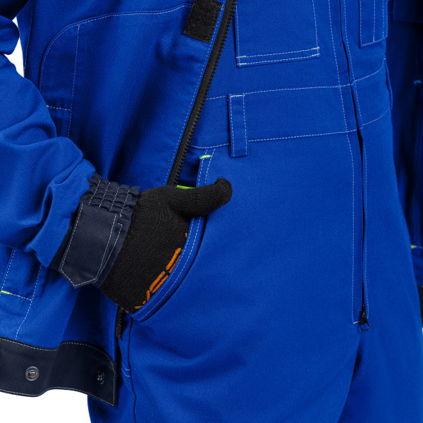 Полукомбинезон РЕЙН (василек/т.синий/лайм)