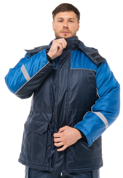 Костюм БАЛТИКА зимний с ПК (т.синий/синий)