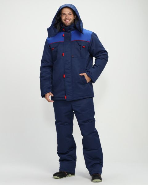 Костюм ФЛОФТ-1 зимний с БР (т.синий/васильковый)