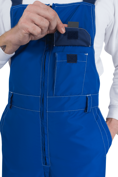 Полукомбинезон ЭДВАНС зимний (синий/васильковый)