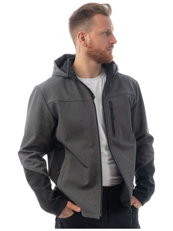Куртка BRODEKS софтшелл KS 237 (серый меланж)