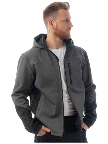 Куртка BRODEKS софтшелл KS 237 (серый меланж)