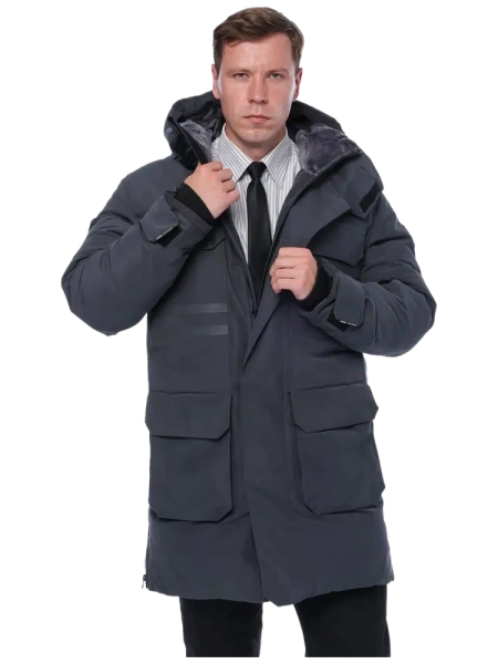 Куртка-парка BRODEKS VIP KW 233 зимняя (т.серый) Куртка-парка BRODEKS VIP KW 233 зимняя (т.серый)