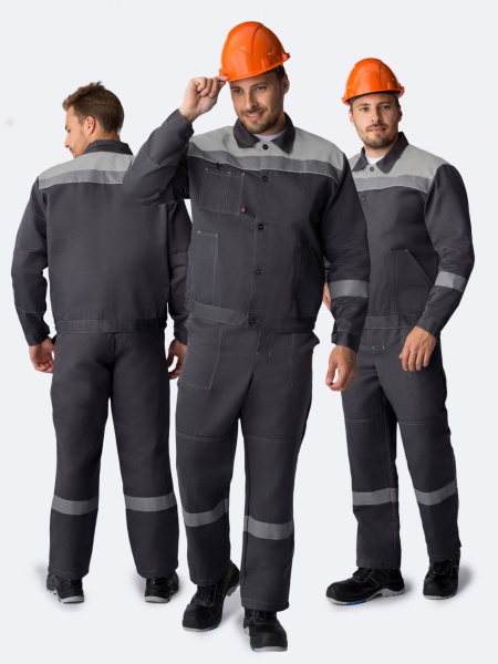 Костюм ЛИГОР-2 СОП У. с ПК (т.серый/св.серый)