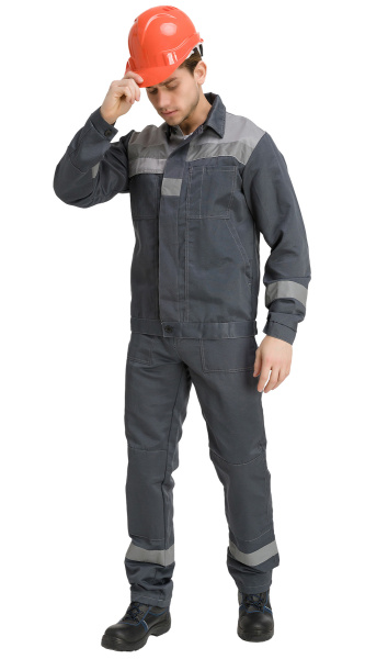 Костюм RONTA KS811 с БР (т.серый/св.серый)