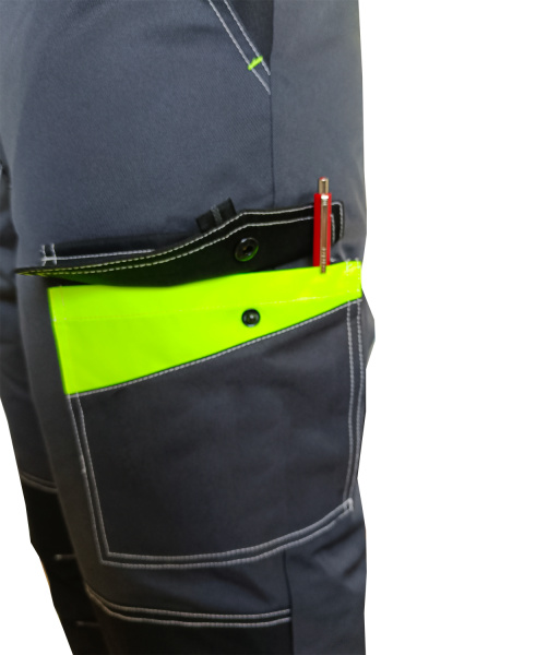 Костюм ОРЕГОН-МЕМБРАНА зимний с ПК (т. серый/черный/лимонный)