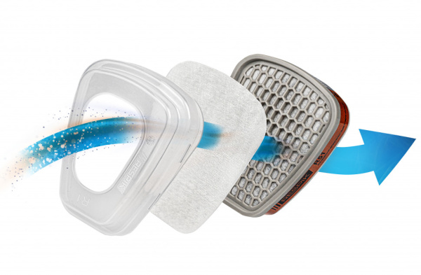 Фильтр противоаэрозольный RESPIK® R11 P1 R 2шт