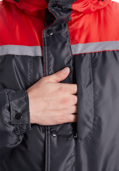 Костюм СТИМ зимний с ПК (т.серый/красный)