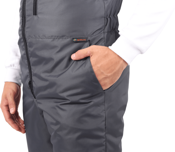 Костюм РОУД зимний с ПК (т.серый/черный)