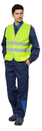 Жилет сигнальный с СОП (лимон)
