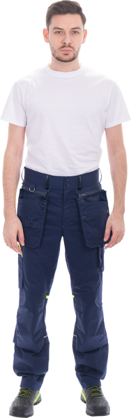 Брюки ACTIVE FLEX / АКТИВ ФЛЕКС (т.синий/флуоресцентный желтый)