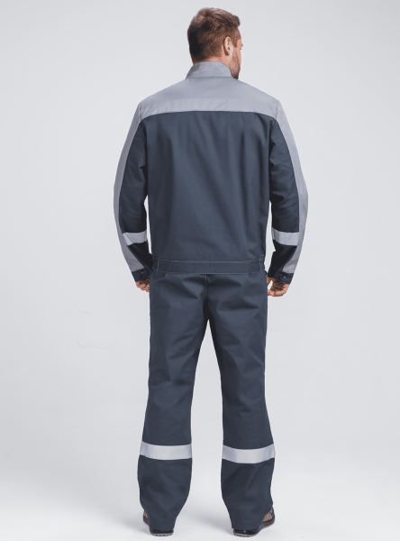 Костюм БРИГОТЕК-1 СОП с БР (т.серый/св.серый)