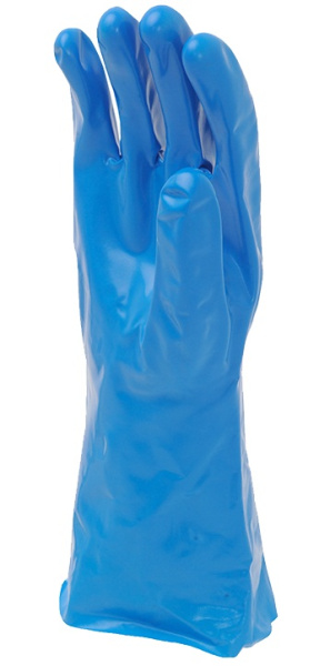 Перчатки КЕТОФЛЕКС (N-U-64), нитрил 0.28 мм, 330 мм, без подкладки, цвет синий