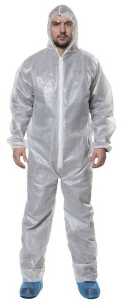 Комбинезон КАСПЕР из спанбонда ламинированный 50 гр/м2 (белый)