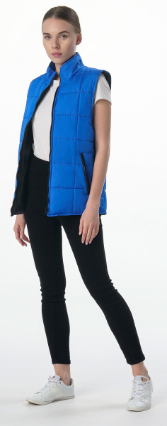 Жилет утепленный ОФИС таслан (васильковый)
