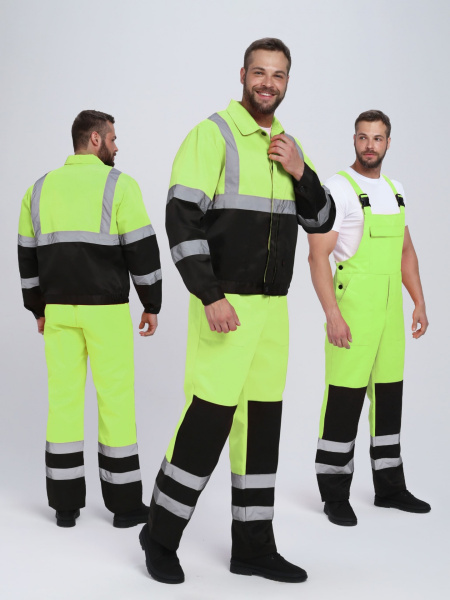 Костюм ЯРКСИОН-2 СОП сигнальный с ПК (желтый/черный)