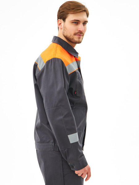 Костюм ЛИПЕЦК-1 СОП CH с БР (т.серый/оранжевый)