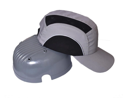 Каскетка защитная ЛЮКС (серый)
