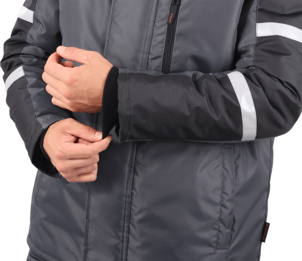 Костюм РОУД зимний с ПК (т.серый/черный)