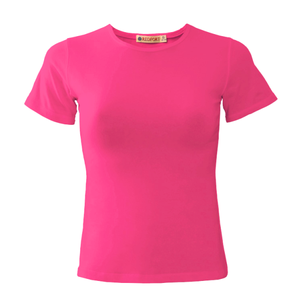 Футболка REDFORT женская стрейч (розовый)