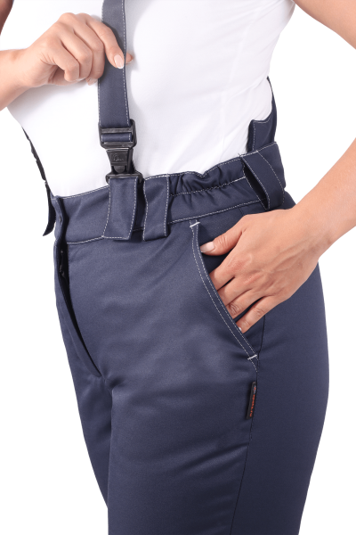 Костюм КМ-10 ЛЮКС жен. зимний c БР (василек/т.синий)