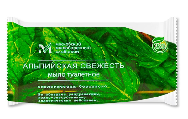 Мыло АЛЬПИЙСКАЯ СВЕЖЕСТЬ туалетное 100г