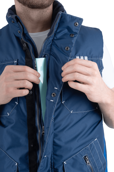 Жилет ЭДВАНС зимний (синий/васильковый)