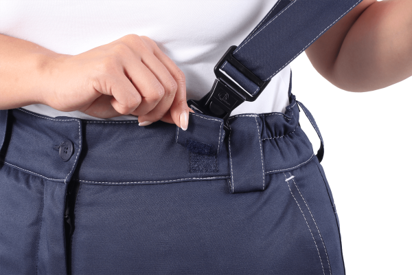 Костюм КМ-10 ЛЮКС жен. зимний c БР (василек/т.синий)